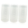 OSALADI 3pcs Retractable Cosmetic Brush Barrels Clear Container with Lid