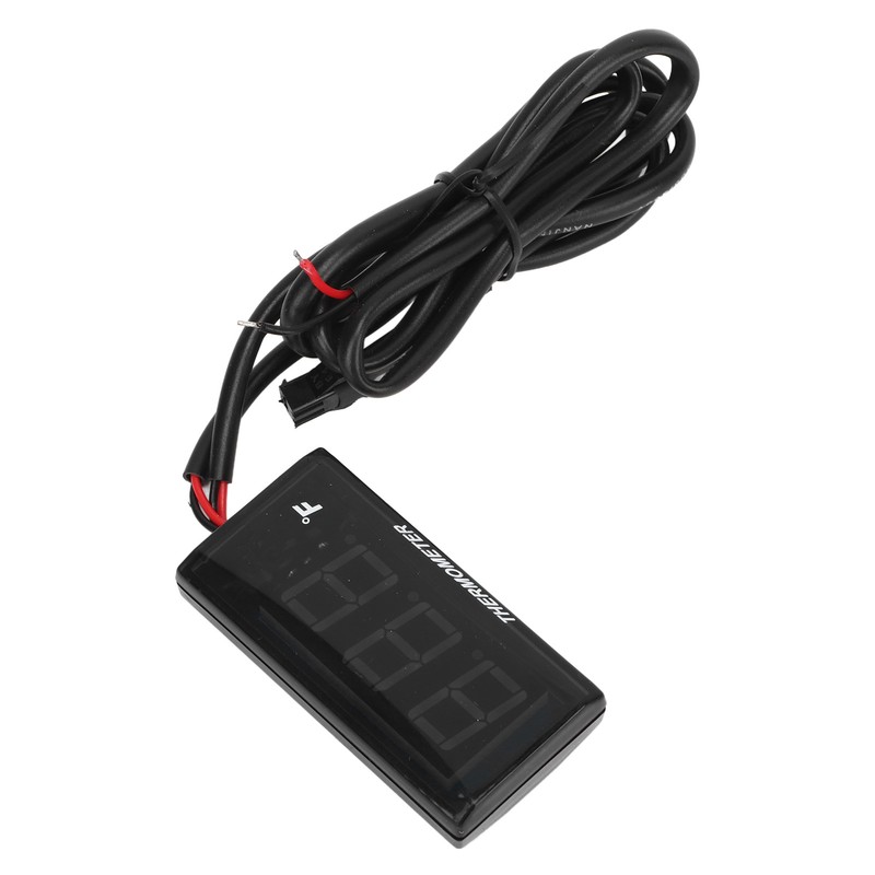 Motorcycle Water Temperature Gauge Ultra Thin LCD Display ABS Housing