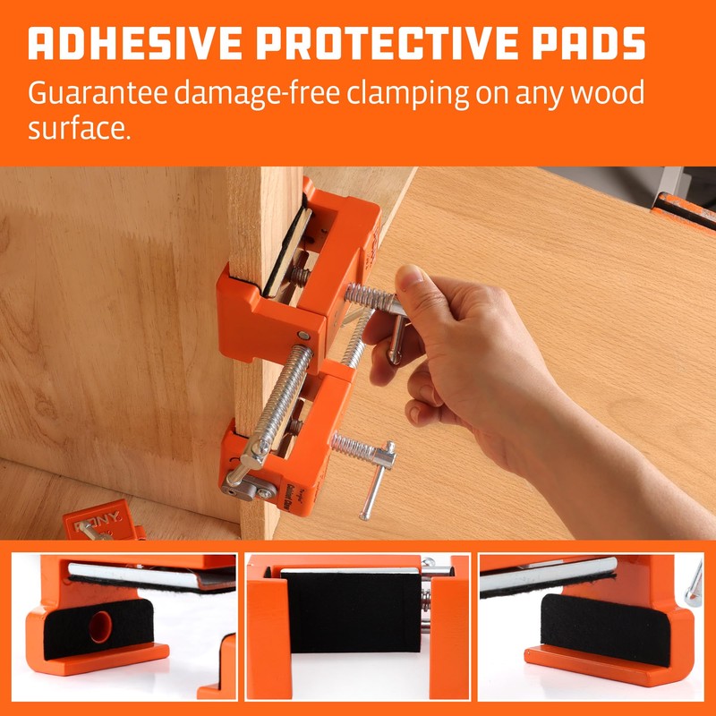 PONY 4-Pack Cabinet Clamps, 8510 Cabinet Claw, Face Frame Clamps