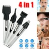 4 in 1 Rechargeable Eyebrow Ear Nose Beard Trimmer Set Mens Hair Clipper Shaver