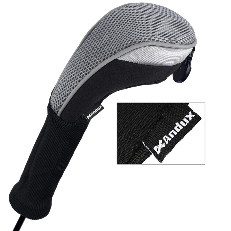 Andux 3Pack Long Neck Golf Hybrid Club Head Covers Dial