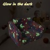 Ordicoeur Glow in The Dark Toddler Sofa Chair - 2-in-1