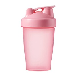 Protein Shaker Bottle 400 ml With Metal Mixer Ball Non-Leak Cap with Shakers Cups for Protein Supplement Fitness & Workout Partner Powder (Pink)