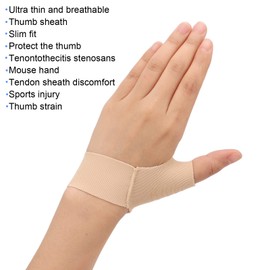 Ejoyous Thumb Brace Elastic Thumb Wrist Splint Thumb Wrist Brace Thumb Compression Support Compression Gloves for Joint Pain Tendonitis Sprains (S)