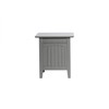 Atlantic Furniture Nantucket End Table with Charging Station, Grey