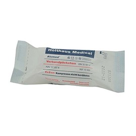 Holthaus Medical Alumed® Bandage Pack with Compress, Fixation Bandage, Sterile, 10 x 12 cm