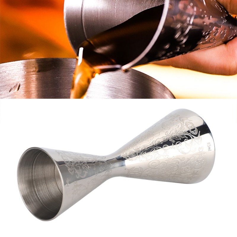 30ml 45ml Beautiful Stainless Steel Jigger with Scale Drink Wine