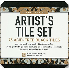 Studio Series Artist's Tiles: Black (75 pack)