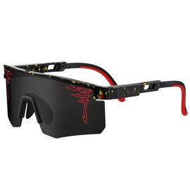 ACEXPNM Two Sizes Baseball Sunglasses For Adults and Youth Boys Girls Kids UV400 Men Women Outdoor Sports Sun Glasses (CY1)