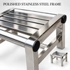 Stainless Steel Low Step Stool, 9.45 x 7.05 x 5.91