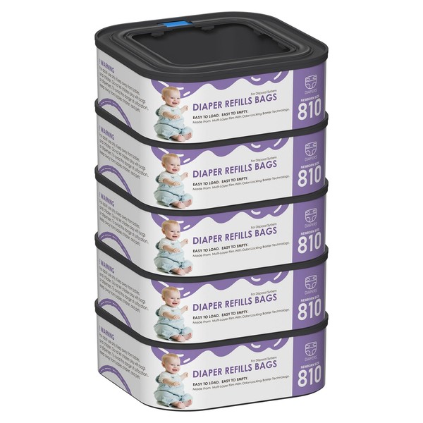 Jumbo Square Refills Disposal Bags Refill Compatible with Genie Diaper