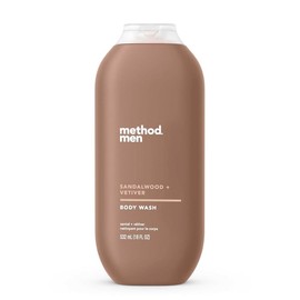 Sandalwood Vetiver 방법 남성 바디워시 샌달우드 베티버 파라벤 및 프탈레이트 프리 18 (1팩) [Sea Surf] Method Men's Body Wash Sandalwood Vetiver Paraben and Phthalate Free 18 (1 Pack) [Sea Surf]