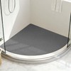 Yolife Triangle Shower Mat, 31.5" x 31.5" Loofah Corner Shower