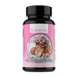 femivita MILK BOOSTER Kapseln für stillende Mütter, Nahrungsergänzungmittel für die Stitlzeit mit Bockshornklee, Anis, Fenchel, Kümmel, Mariendistelextrakt, Brennnessel, Dill, Eisen, Folsäure