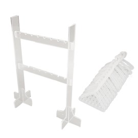 Jewelry Rack Display Clear Transparent Acrylic Double Layer Large Capacity Convenient Practical Jewelry Holder for Retail Stores