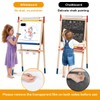 Costzon 3 in 1 Kids Art Easel with Paper Roll,