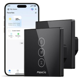 Maxcio WLAN Touch Roller Shutter Switch for Smart Home with Voice Control
