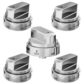NATIKON Stove Knobs Replacement AEZ73453509 Compatible with LG Oven Models LRG3095ST, LRG3091ST, LRG3093ST, LRG3085ST, LRG3036ST, LRG3035ST Replaces Part Numbers AEZ73453503, AEZ72909008 Set of 5