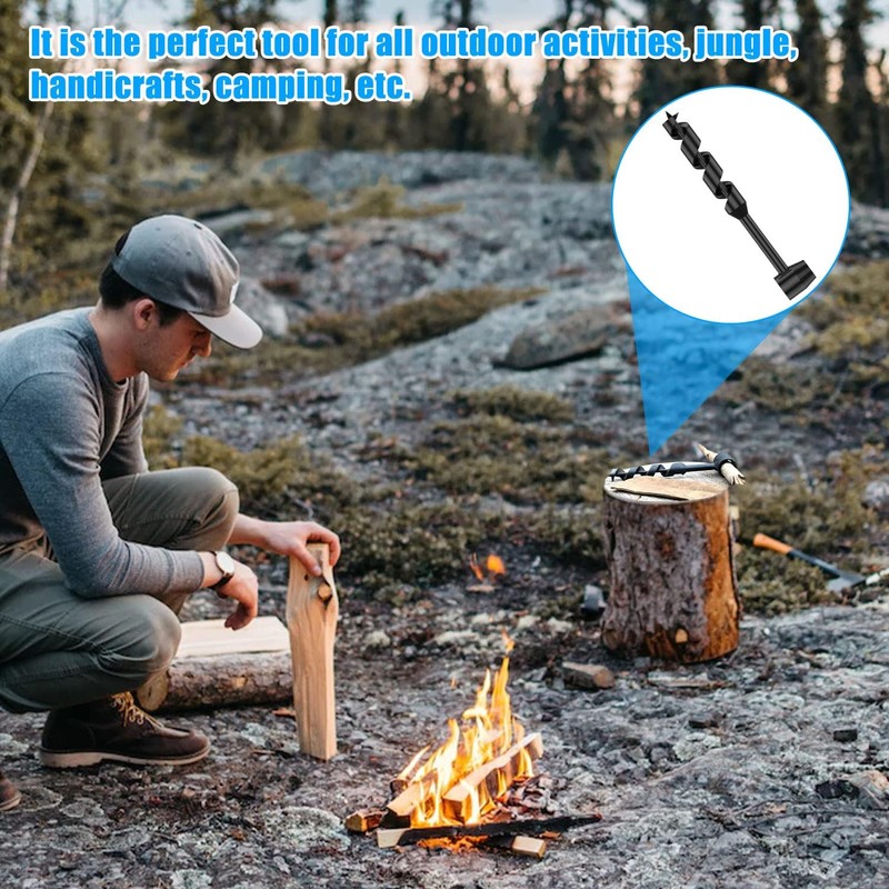 Hand Drill, Hand Drill for Woodworking, Multi-Purpose Auger Drill, Manual