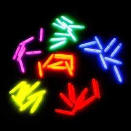 KNIXS Pack of 50 Micro Mini Glow Sticks Value Pack – 6 Colour Mix Bright – 40 mm x 4.5 mm for Party/Fishing (Bite Alarm) / Balloons or as Decoration