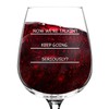 Seriously? I need more wine funny wine glass, 12.75 ounce,