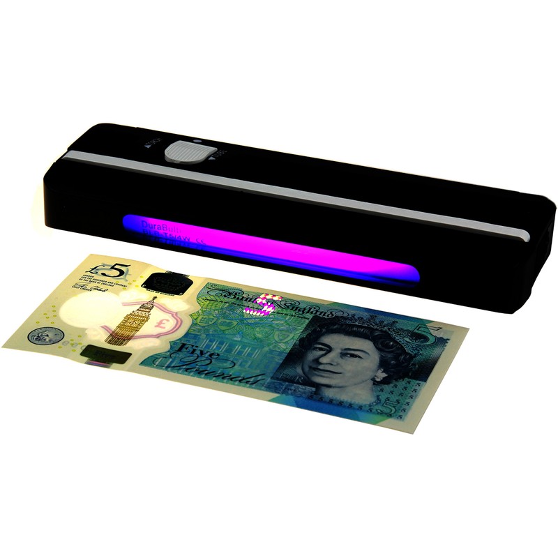 Portable UV Money Checker + 2 Spare DuraBulb® Bulbs -