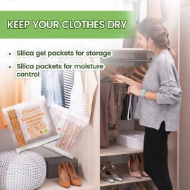 ADSORBCO REDEFINING DESICCANT (500 Gram 2 Packages) Adsorbco Rechargeable  Silica Gel Packets