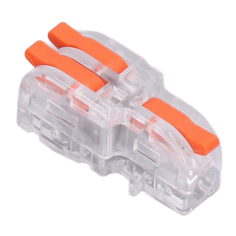 30PCS Quick Splicing Wire Connector Transparent PC Copper Stripping Terminal
