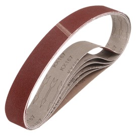 QUARKZMAN 50mm x 915mm Schleifbänder, 6 Stück 100 Körnungen Aluminiumoxid-Schleifband für Holzbearbeitung, Metallpolitur, Messerschärfer