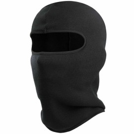 Unbranded Full Face Ski Mask Balaclava Winter Thermal Fleece Hood Neck Warmer for Cycling - Black