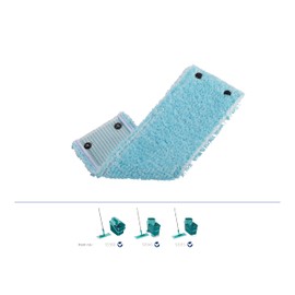 Leifheit Wischbezug Clean Twist XL super soft für sensible Böden, Bodenwischer Ersatzbezug mit Spezialfasern, Wischmopp Ersatzbezug für minimale Wasseraufnahme, ideal für Parkett, Laminat und Kork