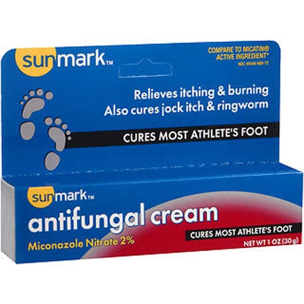 Sunmark Antifungal Cream Miconazole Nitrate 2% - 1 oz, Pack of 2