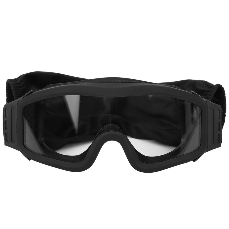Tactics DustProof Protective Glasses Impact Resistant AntiExplosion Military Goggles(Black Frame