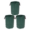 DOONARCES 3Pcs 72 Gallon Reusable Garden Waste Bags Foldable Outdoor