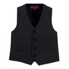 Gioberti Boy's 4 Button Formal Suit Vest, Black, Size 5