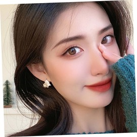 ABOOFAN 4 Pairs Unique Christmas Tree Earrings Snowflake Ear Pendants Chic Jewelry Christmas Decor