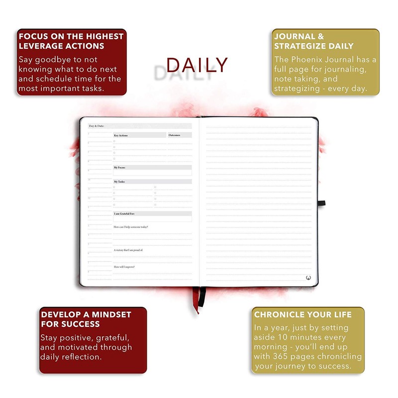 The Phoenix Journal - Best Daily Goal Planner, Organizer, &