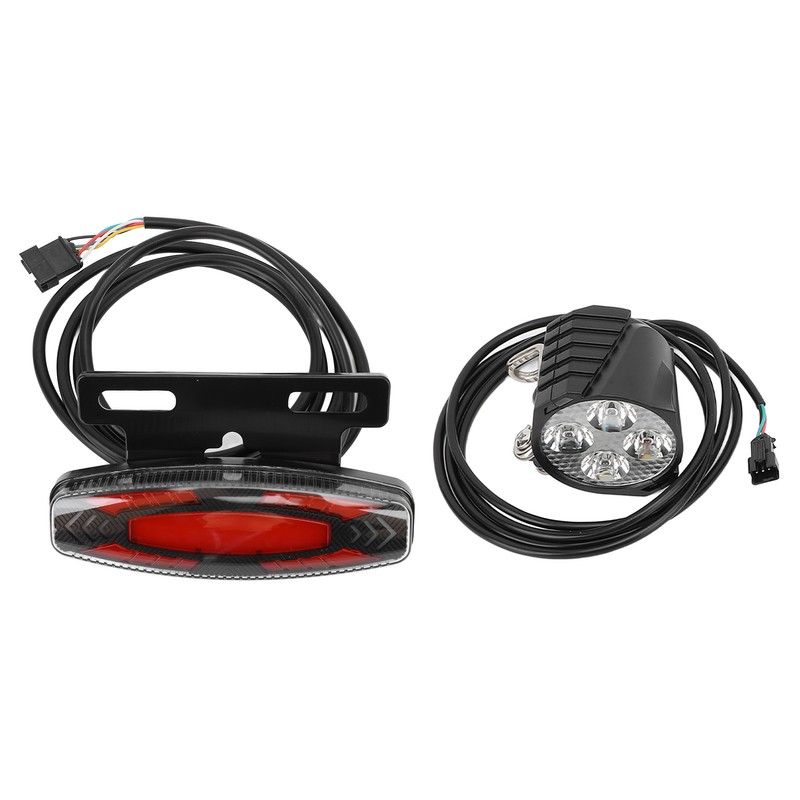 Bike Headlight Taillight Set High Brightness LED Front and Back