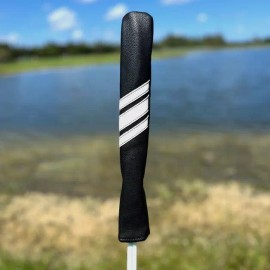 The Golf Club Trader NEW Golf Vintage Style Alignment Stick Cover - Black - Black