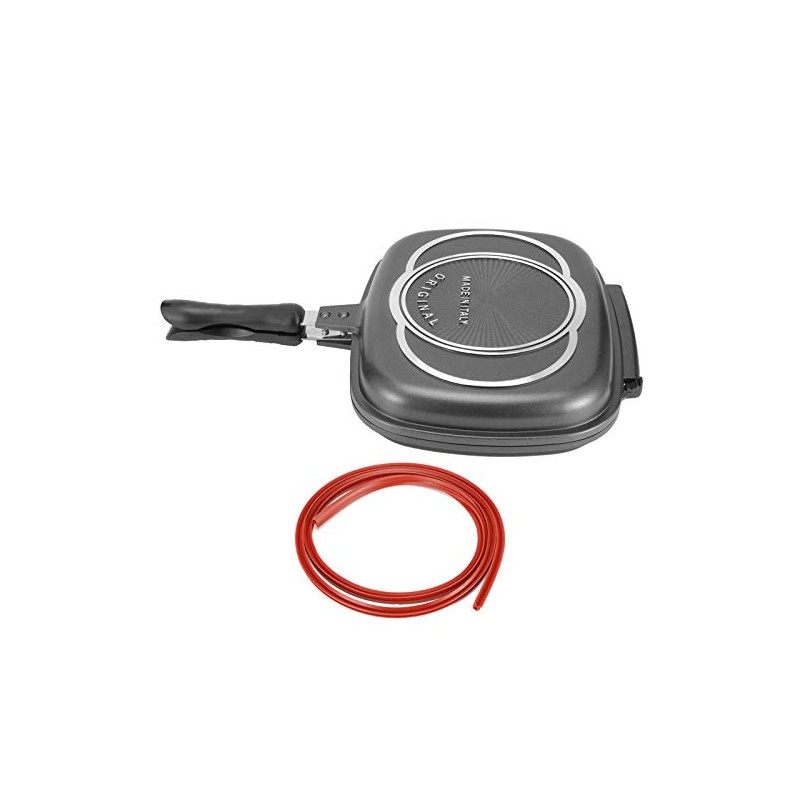 CHICIRIS Double Sided Frying Pan, Aluminum Grill Pan for Kitchen,