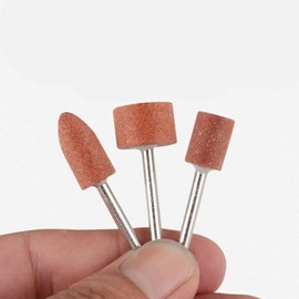 18pcs Corundum Grinding Tip Set, Stone Grinding Polishing Head, Sanding Attachments for Dremel Rotary Tool Rotary Tool Accessories 1/8 Inch Shank for Grinding, Polishing, Deburring