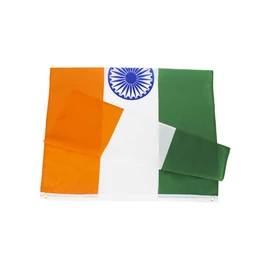 Indian Flag, Tricolour Double-Sided Garden Flag Outdoor Banner for Holiday Party Home Decoration,90cm x 150 cm