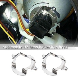 The Lord of the Tools 2 x H7 LED Headlight Lamp Holder H7 LED Lamp Socket Adapter Base Bracket Mounting Clips Compatible with VW Compatible with Ford Compatible with Benz
