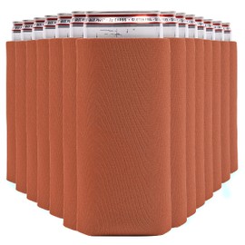 Current Co. Slim Can Beverage Insulators (Burnt Orange) 14-Pack