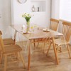 Tayuvira PVC Transparent Tablecloth, 0.13 mm, Washable, Waterproof, Greaseproof, Table
