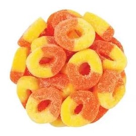NY Spice Shop Peach Rings Candy - 1 Pound Candy Rings - Delicious Peach Rings - Peach Candy - Gummy Candy Rings - Peach Jelly Gummy Candy - Peach Gummies - Peach Rings Bulk Healthy Snacks
