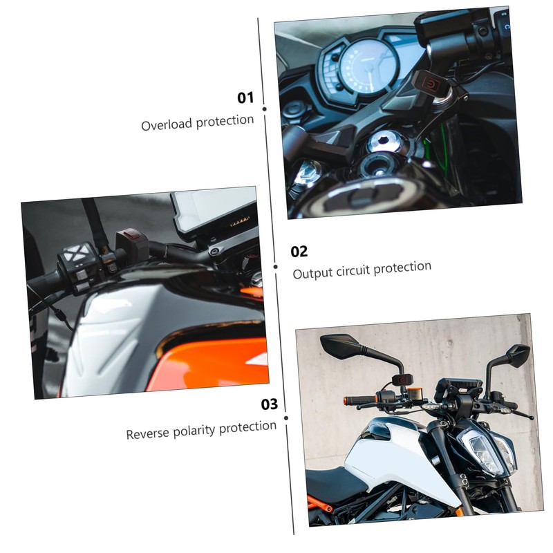 GRIRIW Motorcycle Handlebar Light Switch for Headlight Power Multi Functional