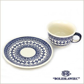 [Zaklady Ceramiczne Boleslawiec/zakuwadyi boresuwaヴxietu Pottery] Cup & Saucers – 922 po-rissyupotari-