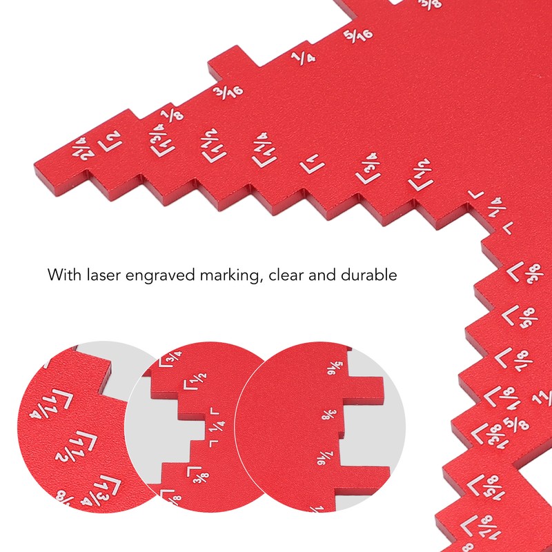 Step Depth Gauge 2 in 1 Aluminum Alloy Accurate Laser