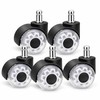 5 Pack 2 Inch Office Chair Caster Wheels, 11mm Stem
